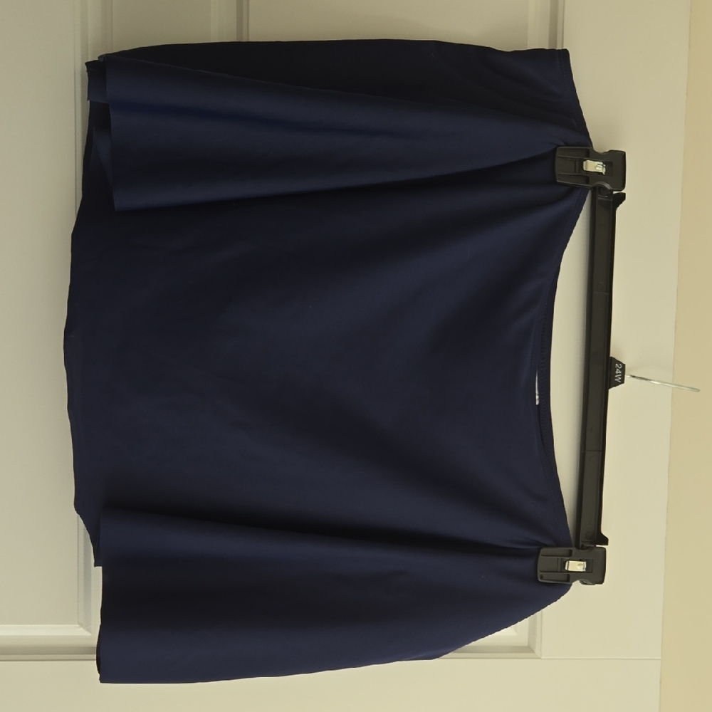 Sleek Blue Pencil Swim Skirt